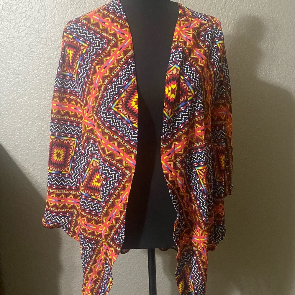 Arizona Jeans Cardigan - Aztec print​